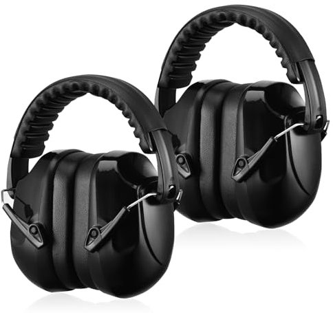 Zocipro 2Pcs Cuffie Antirumore per Adulti, SNR 34dB Cuffie Antirumore per Ambito Lavorativo Regolabili, Attenua i Rumori e Protegge l’udito, per Studiare, Falciatura, Sparare, Aereo