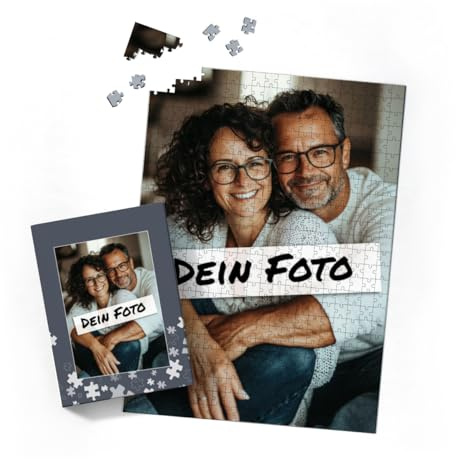 Fotopuzzle mit eigenem Bild - Puzzle selbst gestalten 500 Teile Hochformat - Schachtel Puzzleteile - Geschenk Geburtstag - Puzzle 500 Teile Hoch