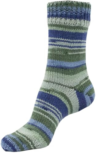 Sockenwolle 6fach -Kartopu Strumpfwolle 150gr Knaul – 6fädiges Strumpfgarn in grosser Farbauswahl - 375m-Lauflänge – Ökotexzertifiziert Made in Europe - Farbe (70 6)