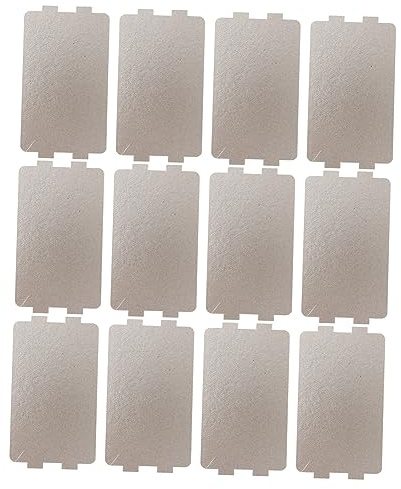 12Pcs Microwave Oven Mica Sheet Replacement White Cut to Size