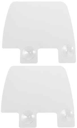 BESPORTBLE Paraspruzzi Facile da Pulire 2 Pezzi per Lavello da Cucina in Plastica con Ventose Protezione Antispruzzo per Lavandino Durante la Preparazione in Cucina
