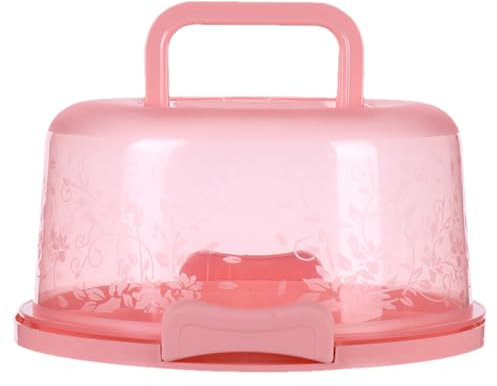 Porta torte per il trasporto – Porta torte con coperchio – Cupola trasparente riutilizzabile ermetica scatola con manico per panetteria festa di nozze