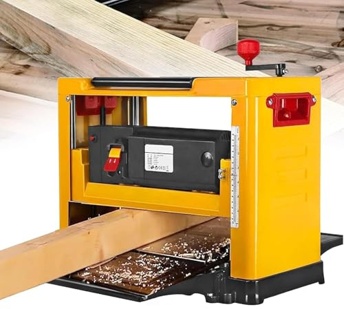 Electric Benchtop Planer with High Power and Speed for Woodworking, Multifunctional Thickness Planer for Precise Wood Cutting and Smoothing