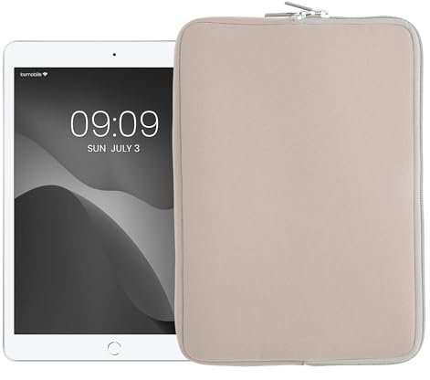 kwmobile Cover Tablet Compatibile con 9,7-11 Tablet - Custodia eReader Universale - Copertina Protettiva in Neoprene Bianco