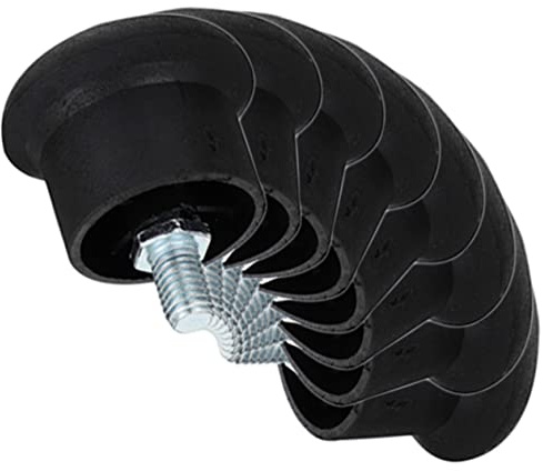 ZUNOXAZ 8pcs Office Chair Feet Replacements Plastic Glides Scratch Pads for Hardwood Floors Quiet Stationary Casters Suitable for Household and Office Furniture