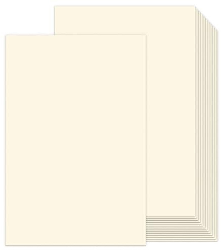 12x18 Cream Cardstock 100 Pack, Goefun 80lb Thick Cardstock Ivory, Heavyweight Card Stock Construction Paper for Printing, Posters, Cover, Brochure, Flyer and DIYs