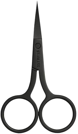 Small Embroidery Scissors – 3.5 Inch Stainless Steel Sharp-Pointed Scissor – Precision Thread, Yarn, Cross Stitch, Quilting & Knitting Scissors – Compact, Durable & Comfortable Handle (Black)
