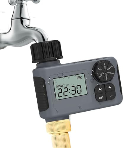 1 timer automatico for l'irrigazione alimentato a batteria, timer for l'irrigazione automatico, timer for irrigatore intelligente for prato da giardino esterno