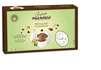 Confetti Maxtris Italiani Di MANDORLA Gianduia, PISTACCHIO, 1000 Grammo