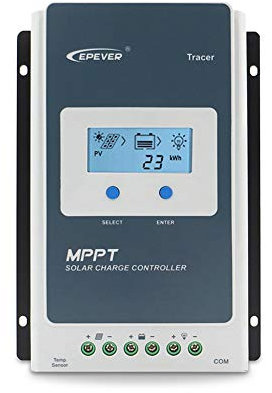 EPEVER MPPT-Laderegler 20 Amp, Solar Panel Regler 12 V 24 V Auto 100 V PV Negativ geerdet Solar Controller fit für Gel versiegelt Flutung und Lithium-Batterie