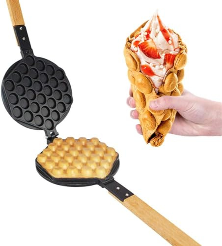 ALDKitchen Bubble Waffle Maker | Egg Waffle Maker Mold | Nonstick Coating (MOLD)