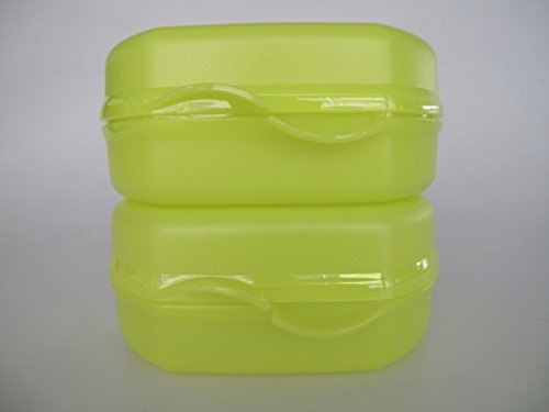 TUPPERWARE To Go Snacky limette (2) Vesperbox Brotbox Brot Vesper Dose Box 30919