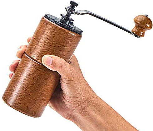 Bean Grinder Holz Arbeitssparende Manuelle Coffee Bean Grinder Mit Gusseisen Schleifen Bewegung Kaffee