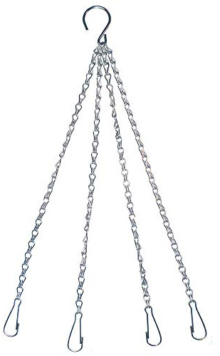 Hanging Basket Chains - 4 Strand Chain for Hanging Baskets 58cm (23), Extra Long Hanging Basket Clip On Chain Replacements - for 16 inch Hanging Basket, 18 & 20 Flower Hanging Basket, 10 Pack