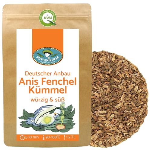 Anis-Fenchel-Kümmel Tee 400g - Deutscher Anbau - PEPPERMINTMAN