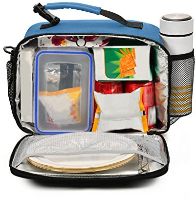 Élégante boîte à déjeuner isotherme à bento en peau de léopard pour filles et garçons, style moderne et tendance du milieu du siècle, pour aliments ou repas à l'école, Tiffin