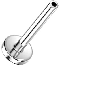 Paula & Fritz® Push-In ERSATZ Labret Stud Stab Mehrfarbig Titan-IUM Grade 23 Gewindelos Kombinierbar Threadless Press-Fit Madonna Medusa Monroe Tragus