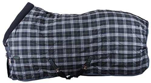 Horseware Rhino Original Vari-Layer Medium 250gr Wasserbeständige Gestreifte Polyester Decke für Pferd, Dunkelblau, 7E+1 cm, Medium