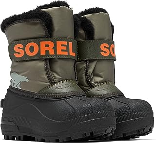 Sorel Snow Commander Boot, Stivali Invernali, Unisex - Bambini e ragazzi, Stone Green/Alpine Tundra 2023, 25 EU