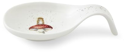 Wrendale Designs Royal Worcester Löffelablage aus Keramik, Aufschrift He is Funghi Mouse, Weiß