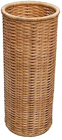 AMYSTY Regenschirmhalter Schirmständer Schirmhalter Bambus-Rattan-Regenschirmständer, Regenschirmständer, Multifunktionaler Regenschirm-Aufbewahrungseimer Und Regenschirmkorb Regenschirmständer
