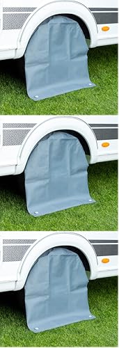 Cartrend 10685 Caravan Radschutzhülle XL Radschutz Reifenabdeckung Reifentasche Schutzhülle wasserdicht, für 15 bis 17 Zoll Reifengröße (Packung mit 3)