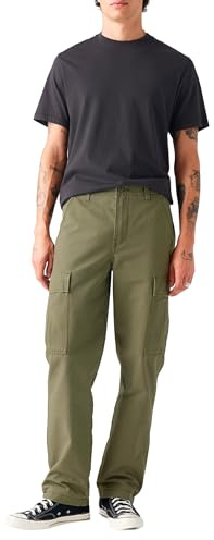 Levi's Xx Cargo Straight, Pantaloni Uomo, Olive Night Canvas, 34W / 32L