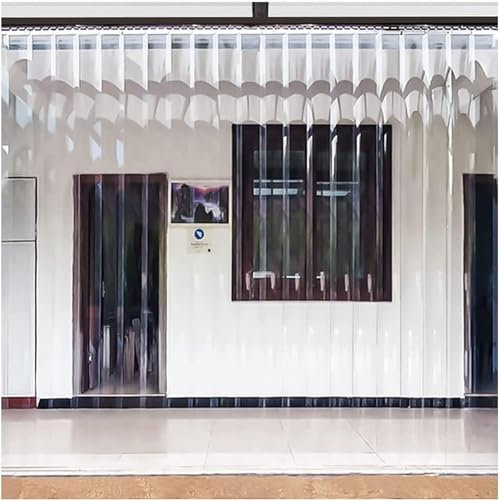 Pvc Streifenvorhang Balkontür Vorhang Terrassentür Curtain 1,3mm - 3,3mm Transparent Lamellenvorhang 180cm - 300cm Wetterfest Spritzwassergeschützt Doorcurtain(Color:Dicke 2.8mm,Size:5pcs 15x270cm)