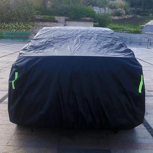 WOLWES Vollgarage Abdeckplane Universal SUV Limousine Volle Auto Abdeckung Wasserdicht Anti Schnee Abdeckung Sonnenschutz Auto Außen Styling Markise Schützende Volle Outdoor Auto Äußere(XL)