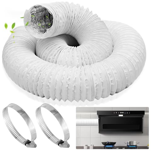 Tubo de salida de aire Ø150mm de longitud 6m, flexible de PVC con tubo de aluminio, tubo de ventilación para aparatos de aire acondicionado, tubo flexible de aluminio para aire acondicionado móvil