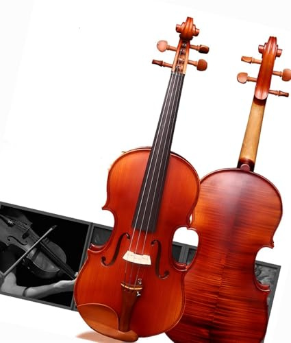 Geige Handgemachte Geige Aus Massivholz Mit Muster Prüfungsklasse Anfänger Erwachsene Musikinstrument Geige(1/2)