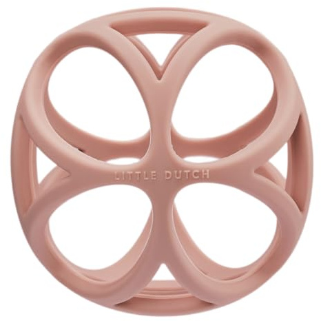 Little Dutch 2012522 Spielball/Greifball/Beißball Silikon - rosa