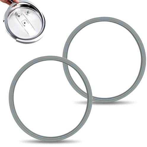 WYTNB 2Stks Dichtungsringe für WMF, Ø22cm Schnellkochtopf Dichtungsring aus Gummi, Ersatzteil Silikondichtung für Silit, Kochtopf Gummidichtung, Innentopf Ersatzdichtung für Fissler 3L 4.5L 6.5L 8.5L