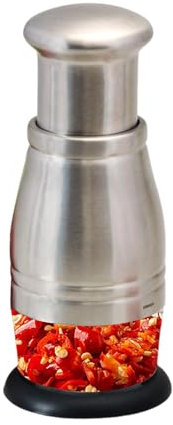 Prensa de ajos de acero inoxidable, herramienta de lobo de ajos - Multiusos, cortador de ajos, prensador de ajos ligero para prensar alimentos para el hogar, picnic, camping