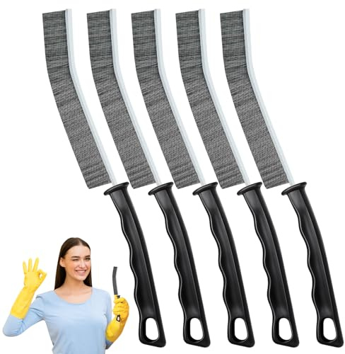 Crevice Cleaning Brush,New Multifunctional Gap Cleaning Brush Tool,Thin Scrub Brush Hard-Bristled Gap Scrub Brush for Bathroom Kitchen Tiles Window Door Slots(5pcs)