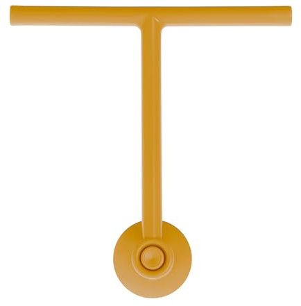 Inbagno Tergivetro Doccia Giallo in plastica, Gomma AntiGraffio e Manico ergonomico con Ventosa, Spring