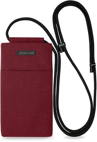 Adore June Move Handy Umhängetasche Crossbody 6,7-7,0 Zoll Bordeaux-Rot