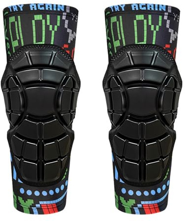 YJZQ Genouillère enfant Vélo Genouillère Rugby Protège-genoux Respirant Protection anti-choc pour Sport Football Cyclisme Basket-ball Scooter S-3-5ans