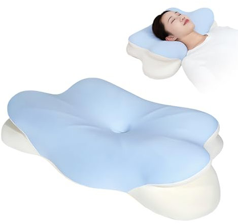 Ayolofei Memory Foam Kissen, Nackenkissen Kopfkissen Orthopädisches Kissen mit Abnehmbarem Kissenbezug, Ergonomisches Schlafkissen für Seiten Rücken & Bauchschläfer