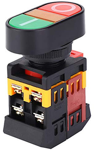 Switch Pulsante di Luce LED Interruttore a Doppio Spinta Configurabile su Pulsanti Rosso o Verde per L'equipaggiamento della Macchina del Pannello di Controllo (220 V.)