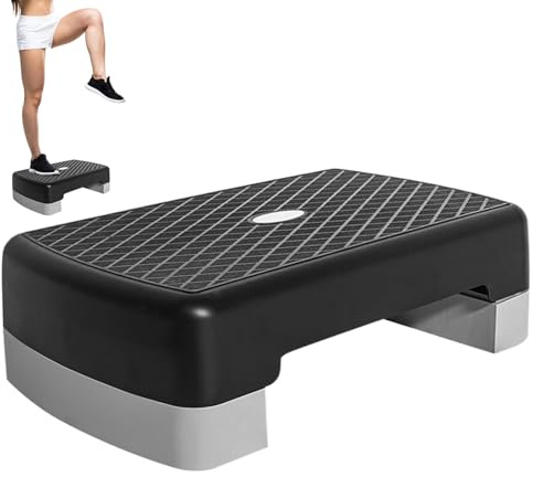 Fitness Stepper, Zuhause Praktisches Aerobic-Steppbrett, Höhenverstellbarer Trainingsstepper, Steppbrett Professional, 45 cm Rutschfestes Trainingsgerät Fitnessgerät für Indoor-Heimtraining