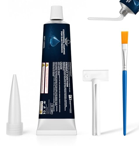 INNOVAYOU 100ml Gel Isolant Electrique, Mastic AdhéSif Silicone, ImperméAble, Haute Fluidité, Isolant Transparent, Pour Circuits ImpriméS, Lampes Led, Cartes De Commande D'Appareils ÉLectroméNagers