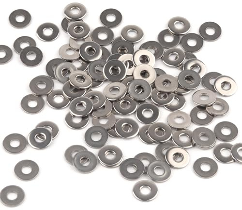 Unterlegscheiben M3, 200 Stück Beilagscheiben Edelstahl M3 x 9mm | DIN 9021 A2 V2A Flach Unterlegscheiben Karosseriescheiben, Rostfreie Flat Washers für Muttern, Schrauben, Gewindestange