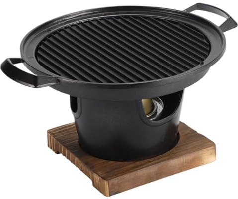 Portable Smokeless Korean BBQ Grill – Non-Stick Charcoal Tabletop Barbecue for Easy Assembly Perfect for Home Picnics Camping and Outdoor Gatherings.