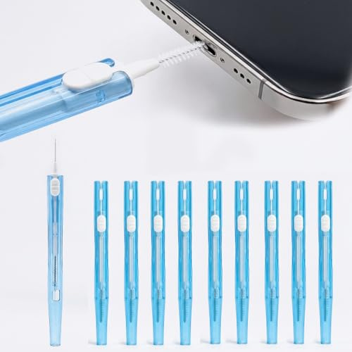 ZhuPu 10 Pcs Phone Cleaning Brush Set, Dual-Ended Tool for Charging Port & Headphone Jack
