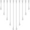 Anezus 10Pcs Necklace Extenders, Jewelry Extenders for Necklaces, Silver Bracelet Extender, Chain Extenders for Necklace, Bracelet and Jewelry Making (Assorted Sizes)