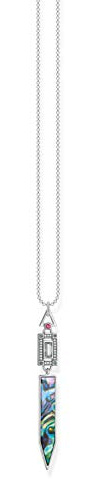 THOMAS SABO Kette Abalone Perlmutt 925 Sterlingsilber, Geschwärzt