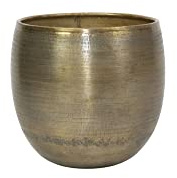 Ter Steege Blumentopf Aluminium Gold D 31 cm H 28 cm