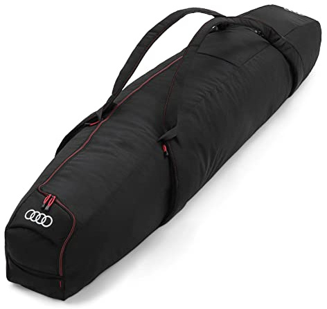 Audi 000050515F Skitasche Snowboardtasche, für 4 Paar Ski oder 3 Snowboards (abhängig vom Bindungssystem), mit Ringe Logo
