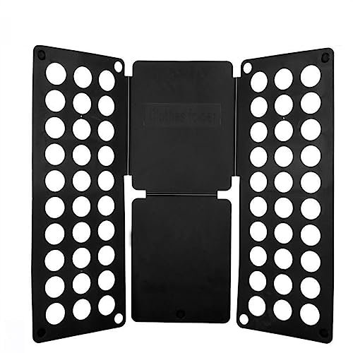 BORSAD Pliage Vetement Plieur De Vetement Planche A Plier Le Linge Adulte Plieuse Linge Enfant (Couleur : Noir, Size : Adulte)